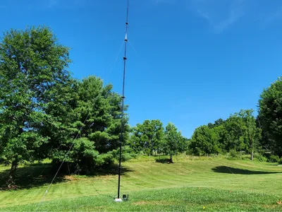 Fan Vertical Antenna V2 - Pole Mount, 10-40m