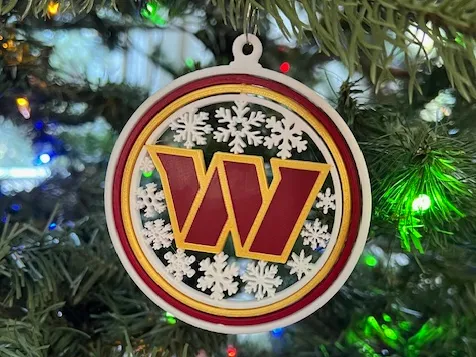 Washington Commanders Spinning Ornament