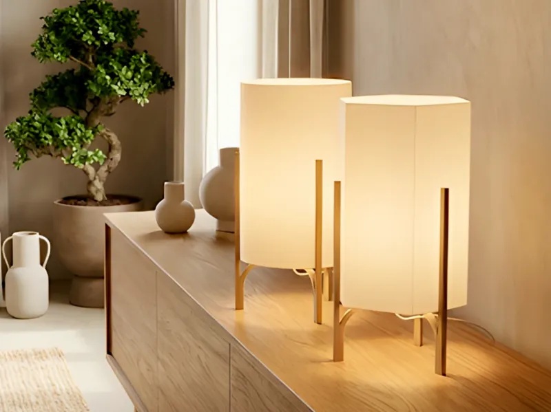 HIKARI – Minimalist Japandi Table Lamp