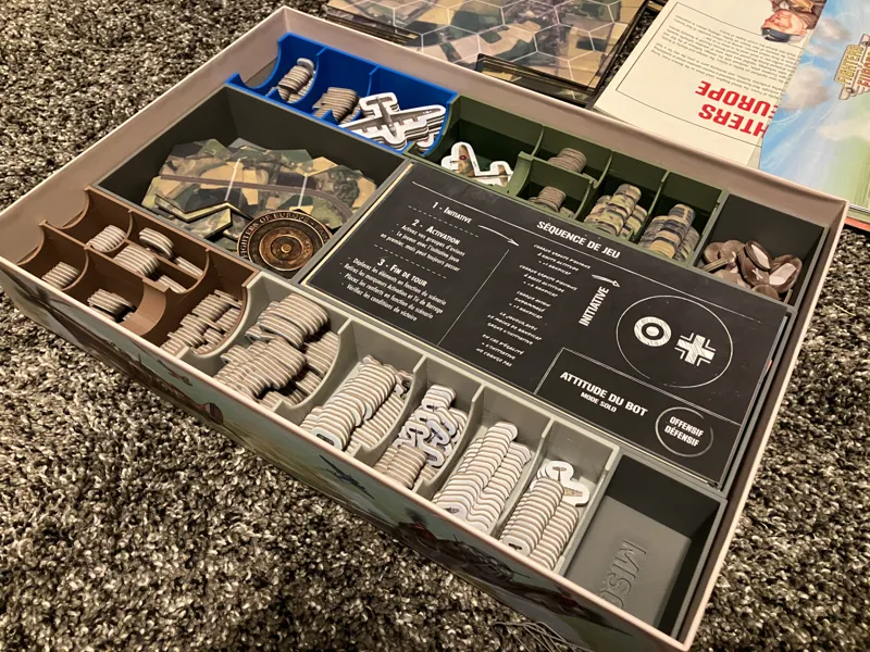 Fighters of Europe Board Game Custom Trays
