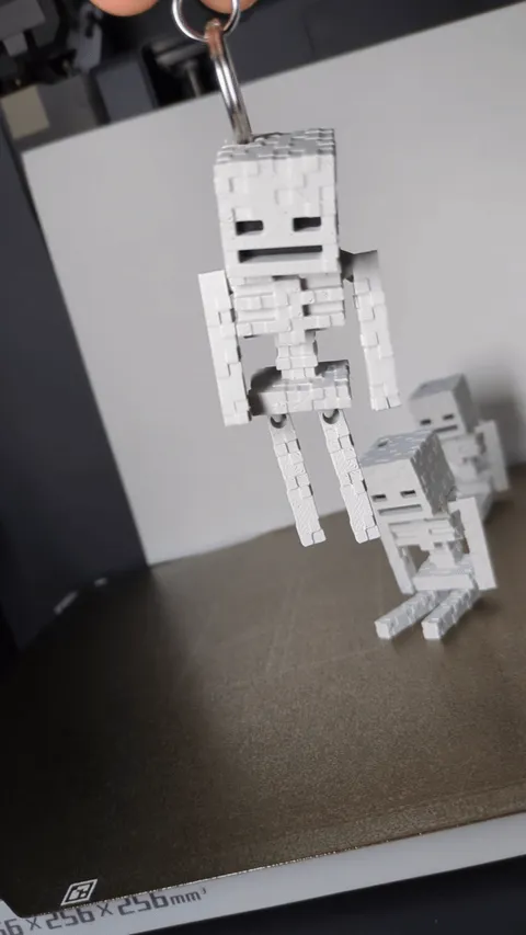 Minecraft Skeleton -Print in place Articulated view 2