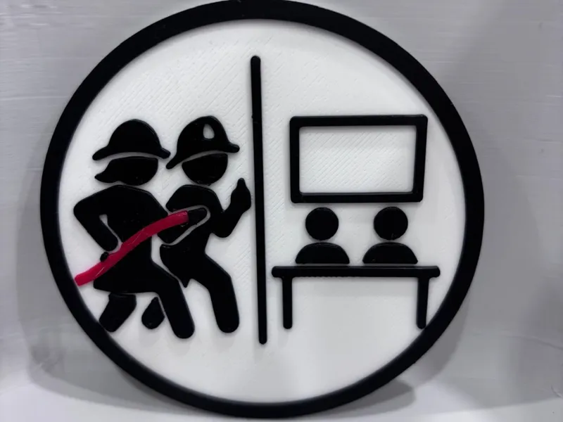 Feuerwehr Piktogramm Türschild Schulungsraum