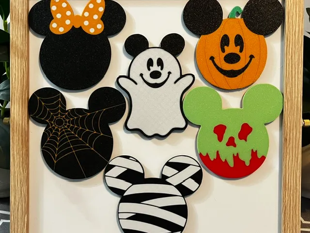 Accesorio de iluminación decorativa: Disney-inspired Halloween Mickey Magnet Set. Referencia del modelo original.