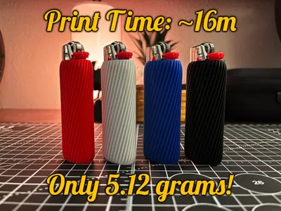 Grippy Bic Lighter Sleeve