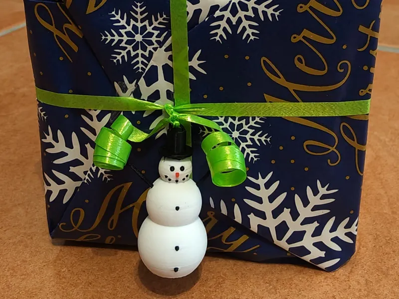 Mini Schneemann für Tannenbaum oder Geschenke