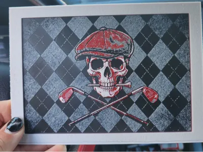 Golf Skull Flag