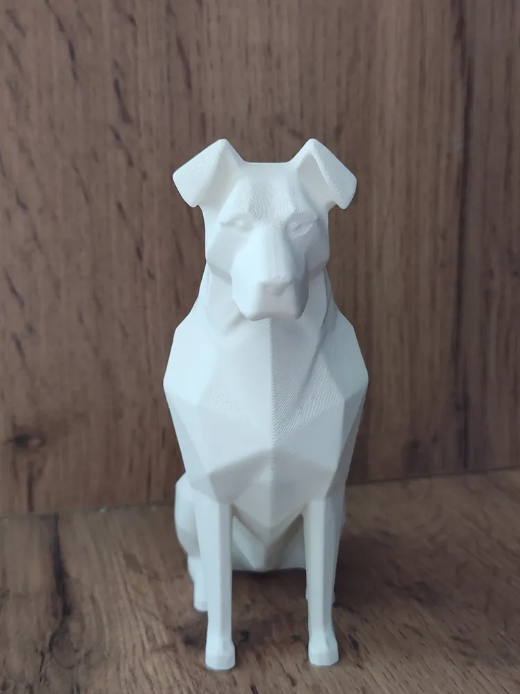 Low-Poly Sitting Dog - Free 3D Print Model - MakerWorld