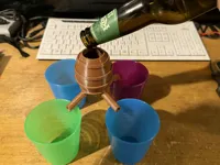 Tonnelet distributeur 4 verres — photo 2