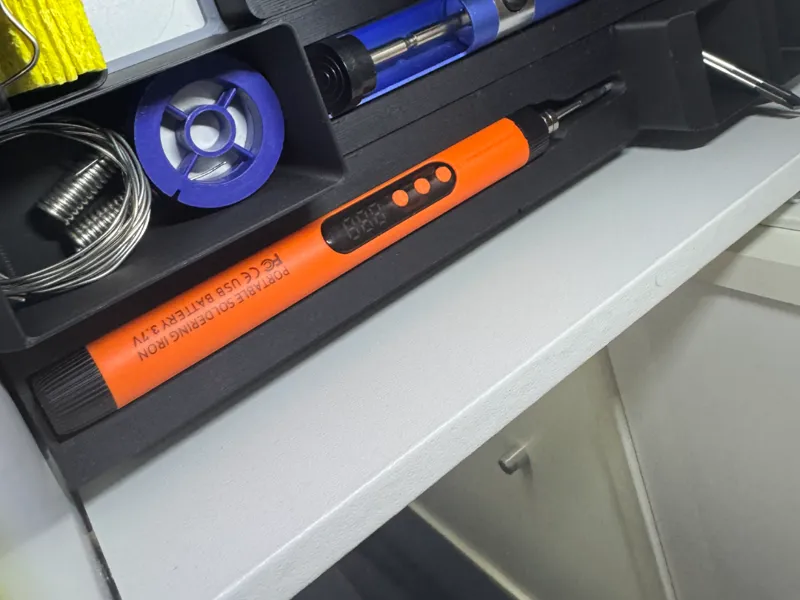 1×5 Gridfinity for Rechargeable Soldering Iron