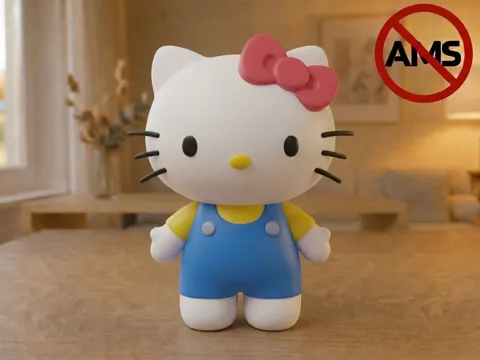Accesorio para impresora 3D: Hello Kitty – Figurine (AMS + No AMS Versions) — referencia de MakerWorld