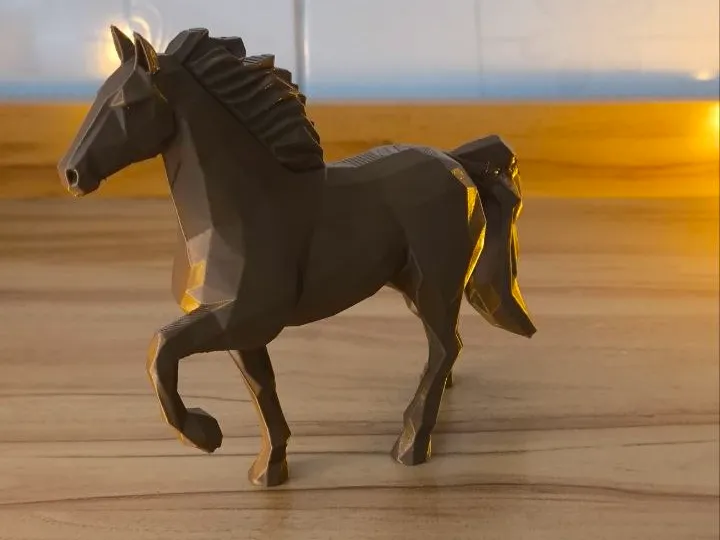 cavalo premium estilo low poly Geométrico 