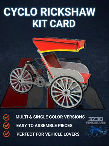 Soporte: Cyclo Rickshaw Kit Card - Multi/Single Color — vista de referencia 2
