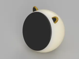 Moji 小智AI衍生版 3D 外壳_扬声器优化,支持玻璃和亚克力面板