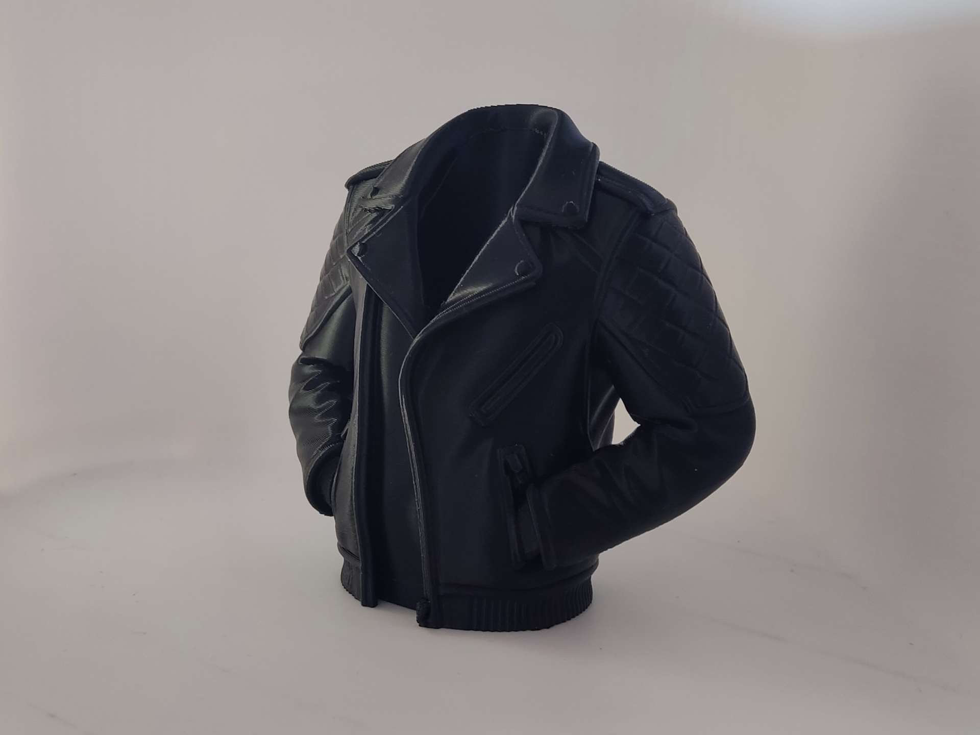 Biker Leather Jacket Pencil Holder