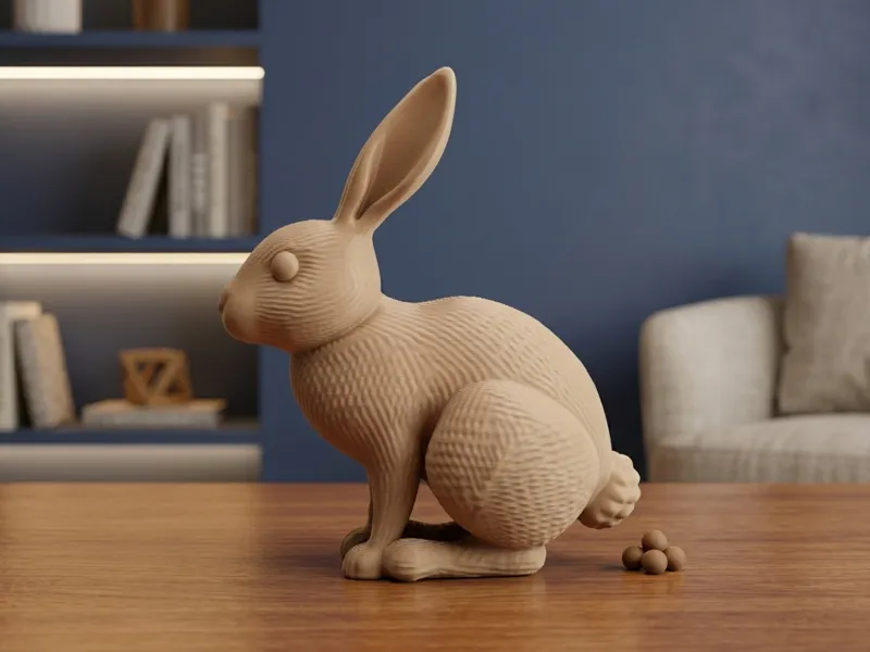 Osterhase Pooping Deko 