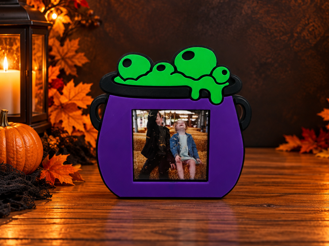 Halloween Cauldron | 2x2 Photo Magnet Display 3D model