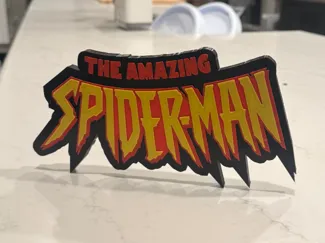 Spider-man logo display wall art / desk stand