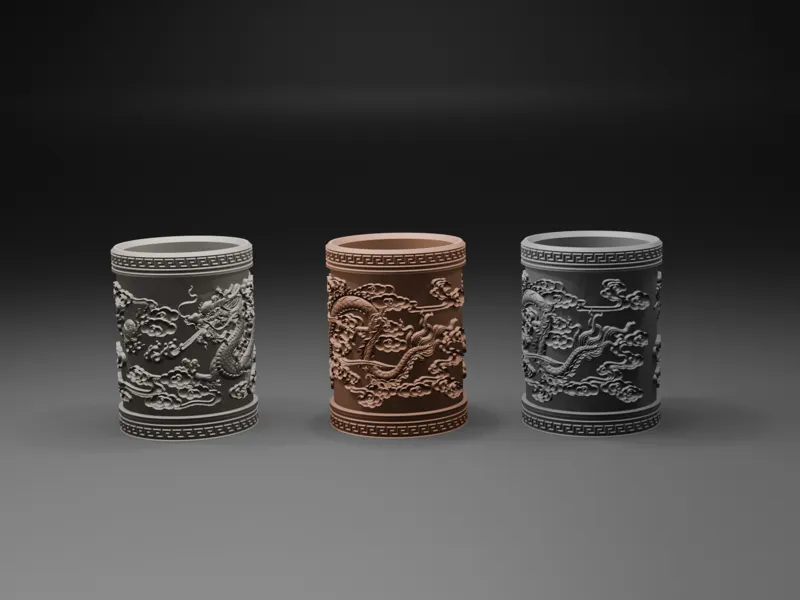 Dragon pencil holder