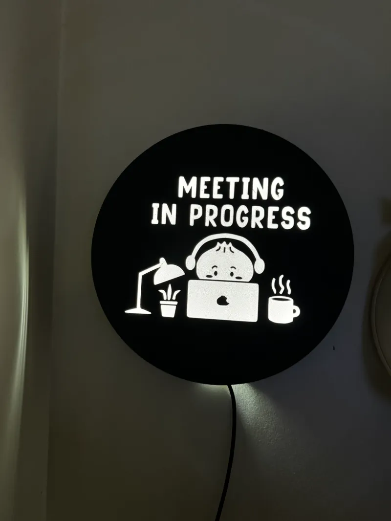 Meeting in Progress light