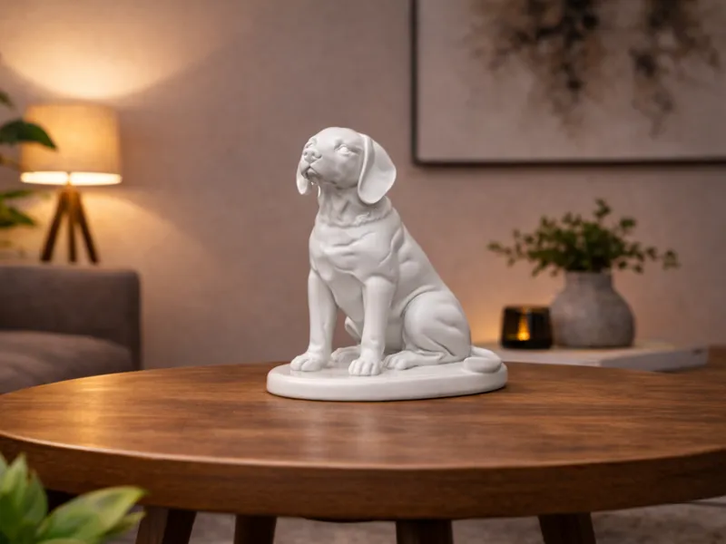 Sitting Dog Sculpture