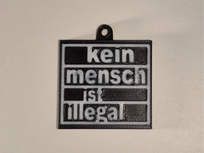 Kein Mensch ist Illegal (Schlüsselanhänger)