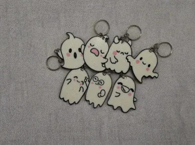 Ghost Keyrings – Cute charms for Halloween 