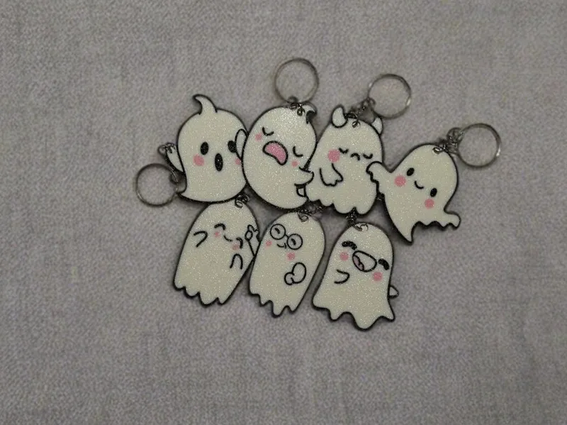 Ghost Keyrings – Cute charms for Halloween 