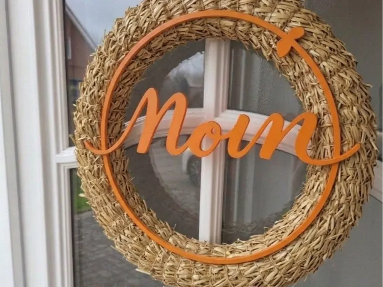 Moin - Modern Door Sign / Haustür Schild /Kranz