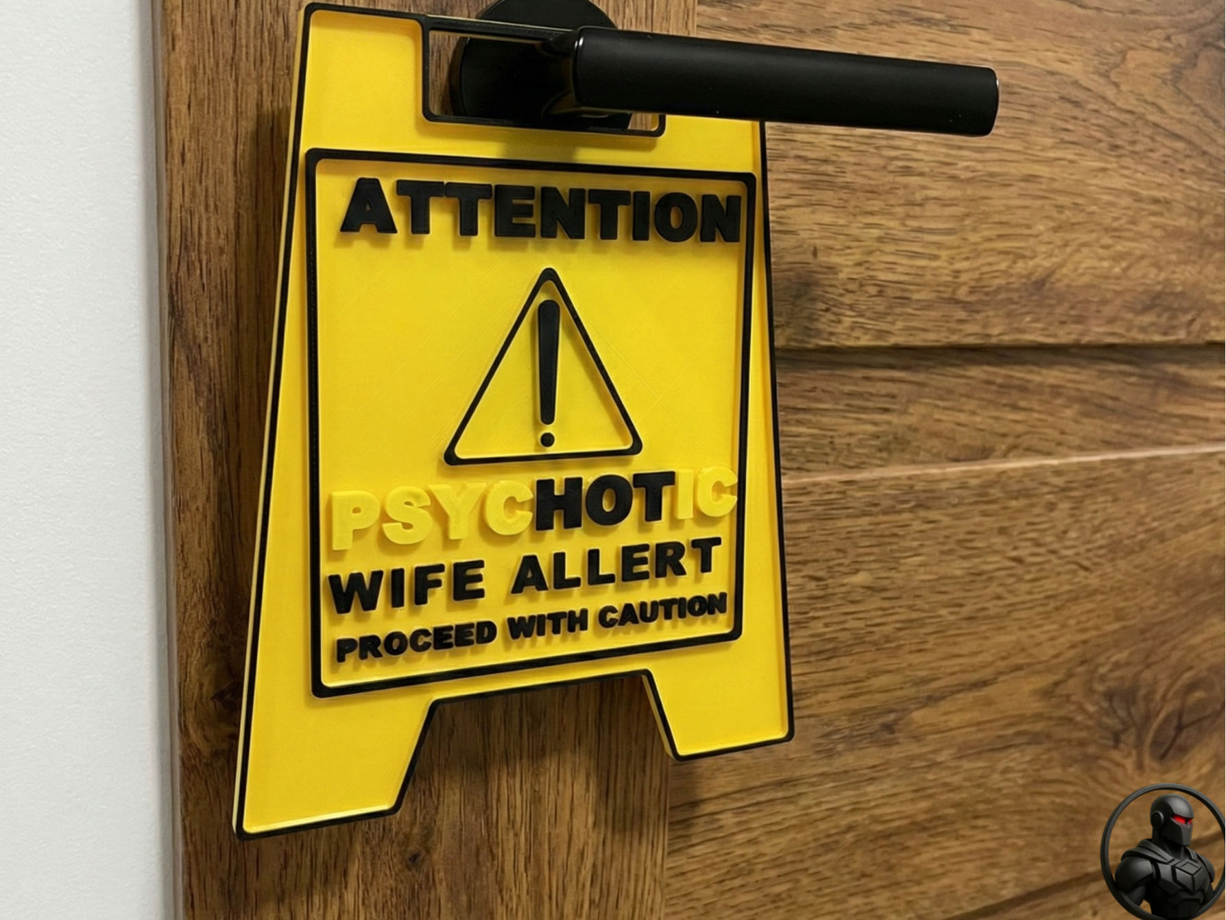 Hot wife - floor standing sign with double meaning