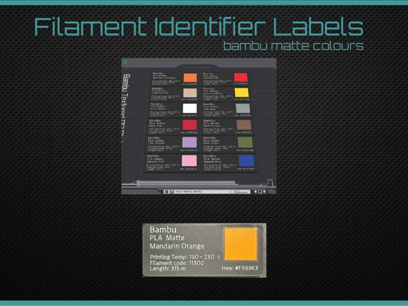 Filament Info Labels