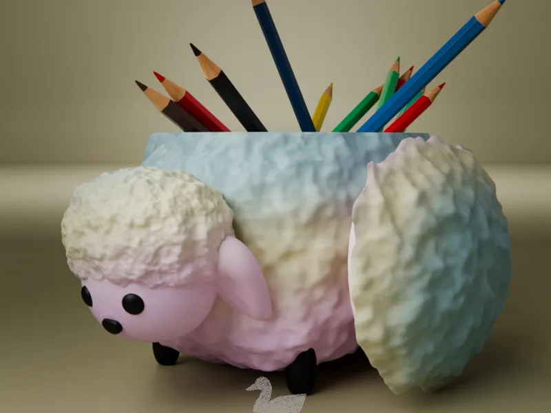 Sheep Pencil holder