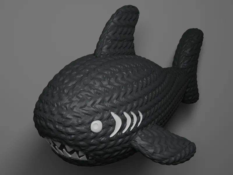 Cute Knitted Shark