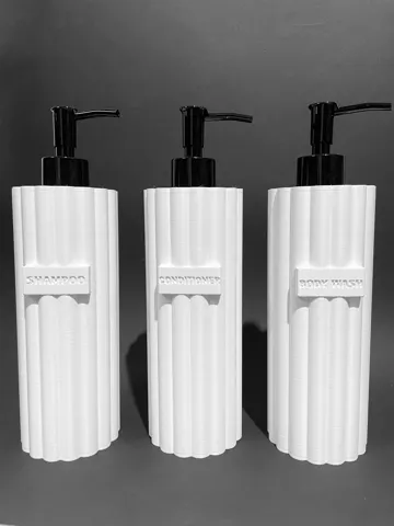 Letrero o emblema decorativo: Bathroom Dispenser Set – Shampoo & Body Wash — vista de referencia 3