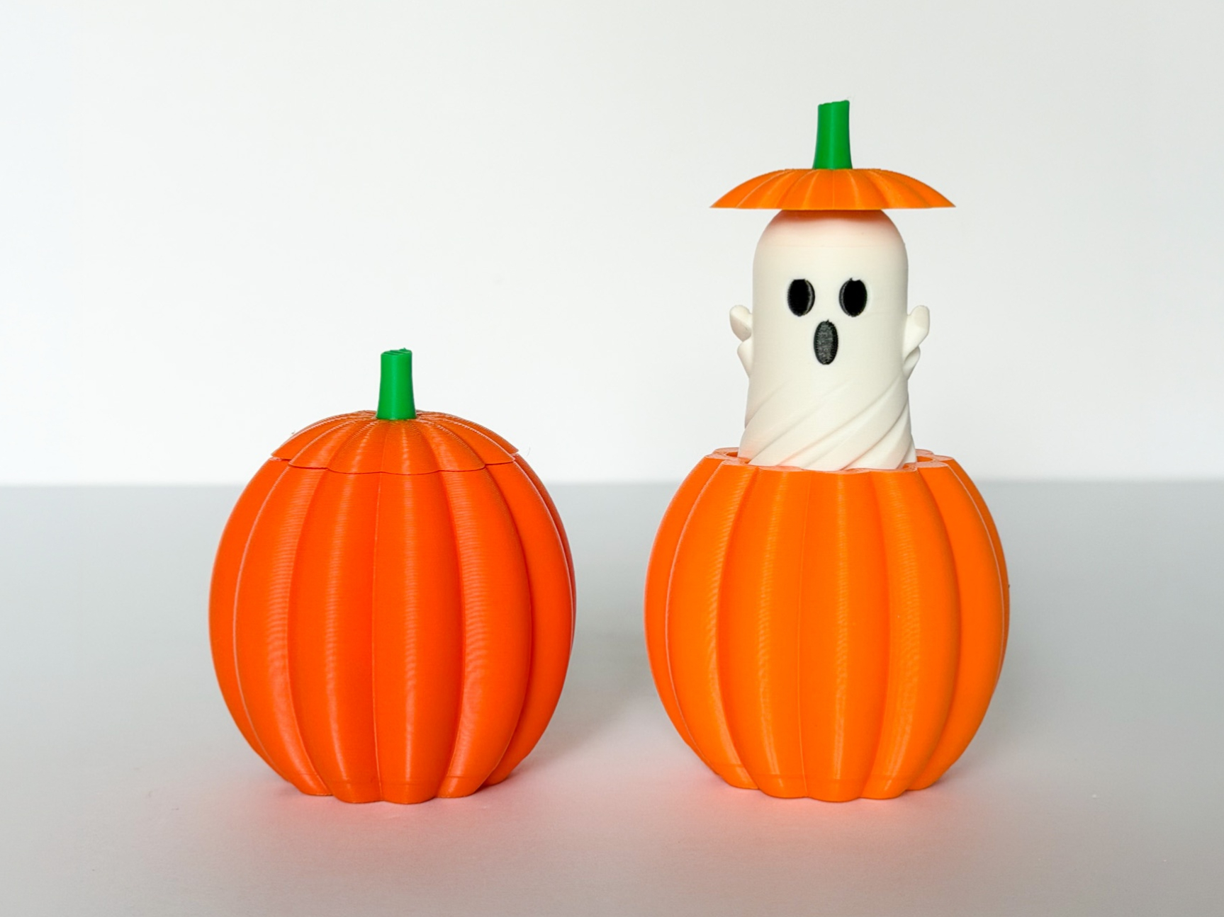 Pumpkin with Twisty Ghost Fidget - 1