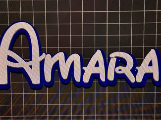 Amara- Name Disney Schriftart zweifarbig