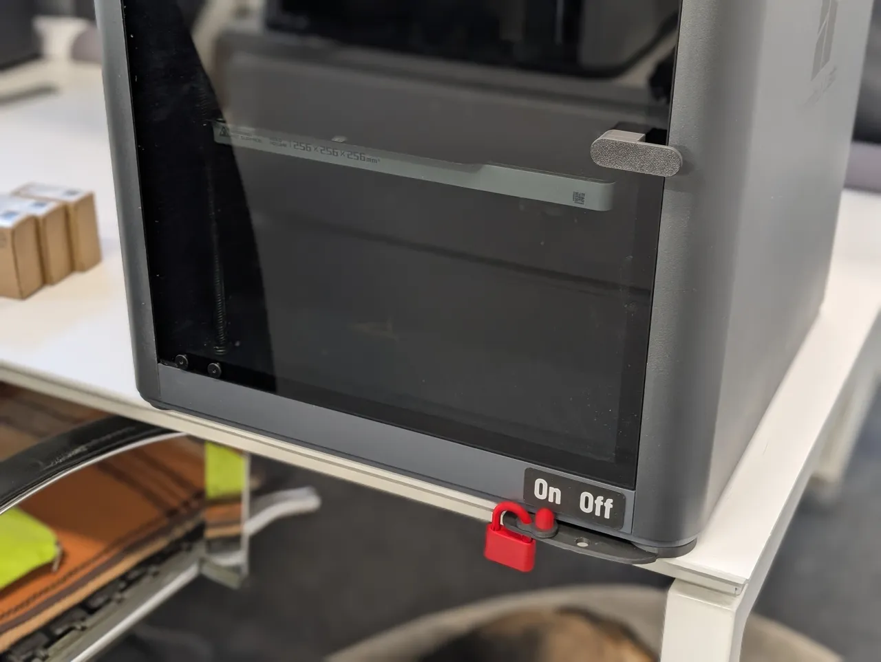 X1/P1 Front Power Switch Extender - V2 with lock view 4