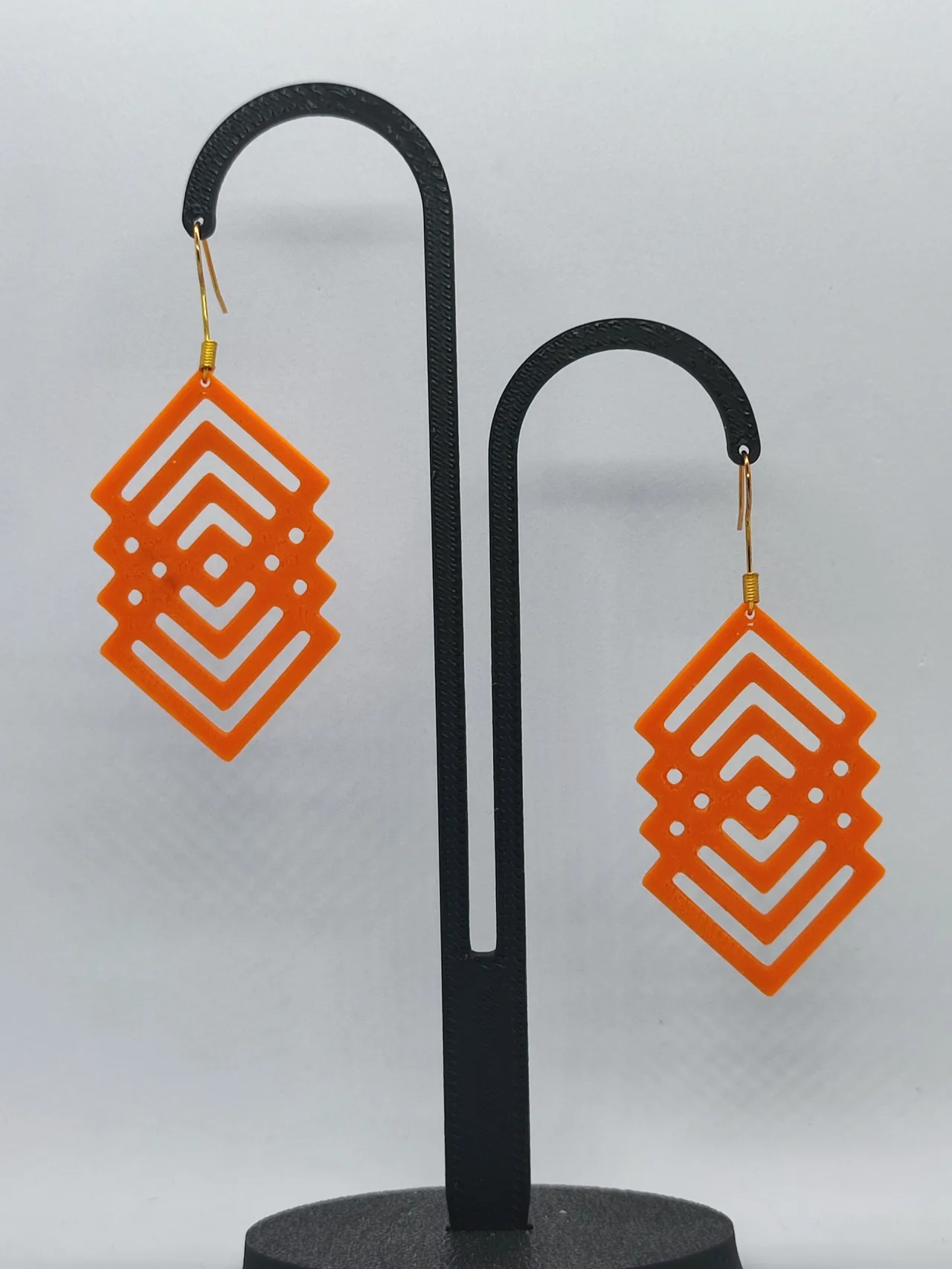 Aretes Fuego Geométrico view 3