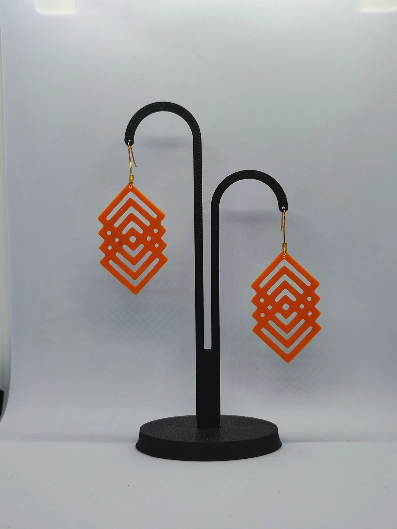 Aretes Fuego Geométrico view 2