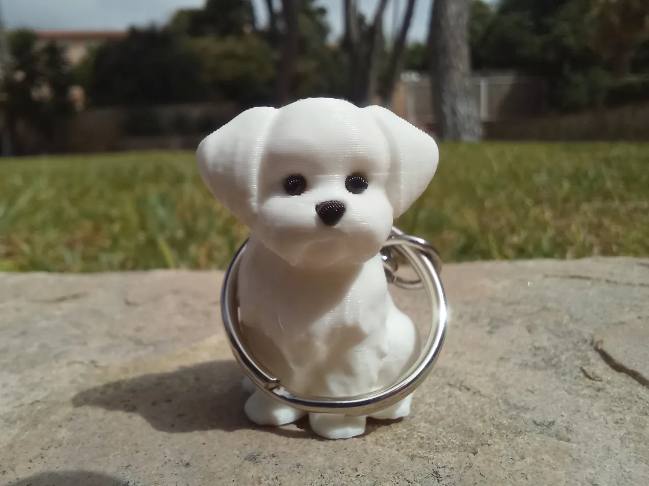 Little Maltese Dog - Keychain Edition view 4