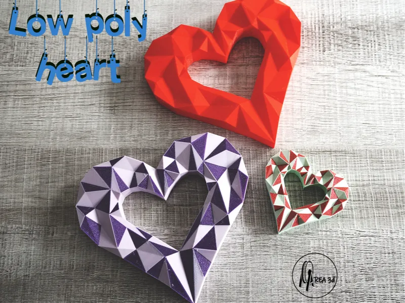 Heart low poly