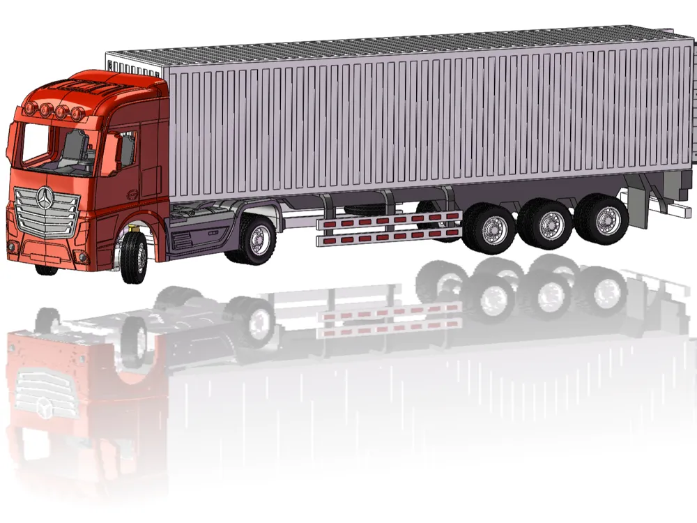Modelo para impresión 3D: 1：50重卡遥控3D打印模型. Referencia del modelo original.
