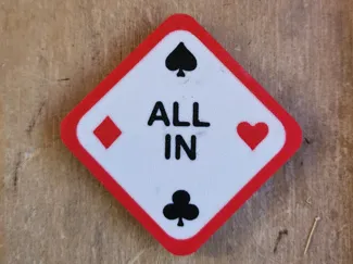 Poker All In Button