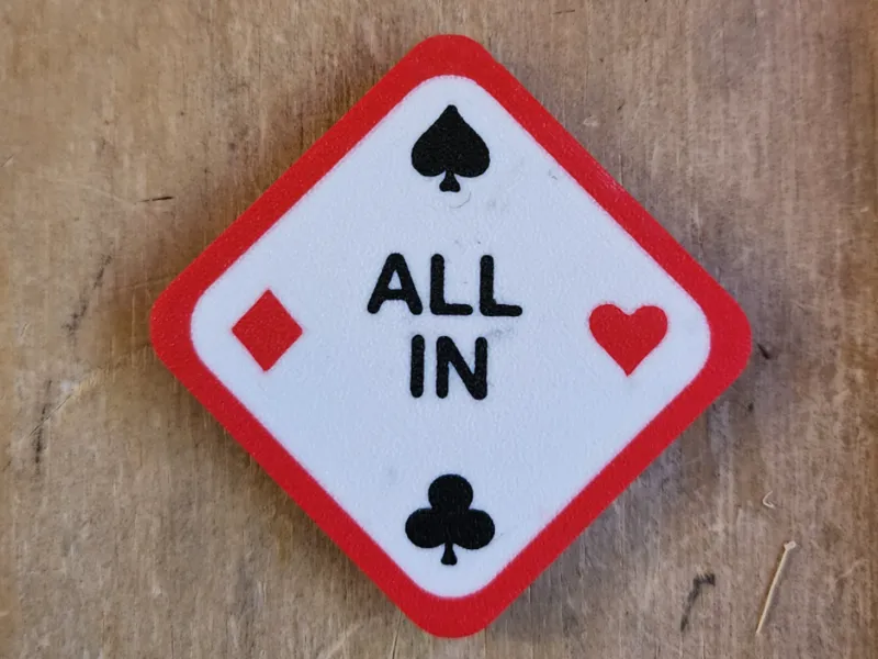 Poker All In Button