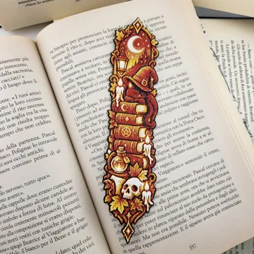Accesorio de lectura: Halloween Book Marker Gothic Witch Bookmark — vista de referencia 4