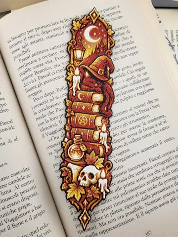 Accesorio de lectura: Halloween Book Marker Gothic Witch Bookmark — vista de referencia 2