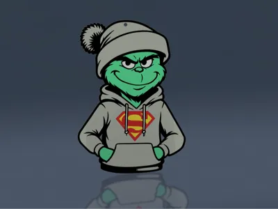 Grinch Ornament - Superman