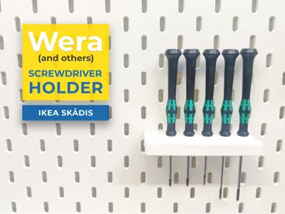 Skadis - Wera (and other) small screwdriver holder