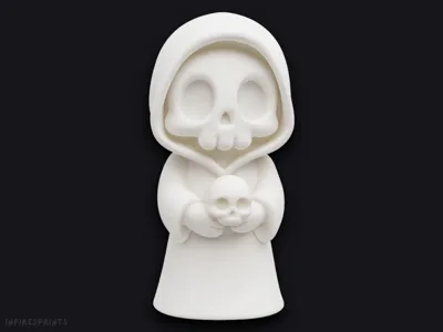 Small Halloween Grim Reaper with Skull
