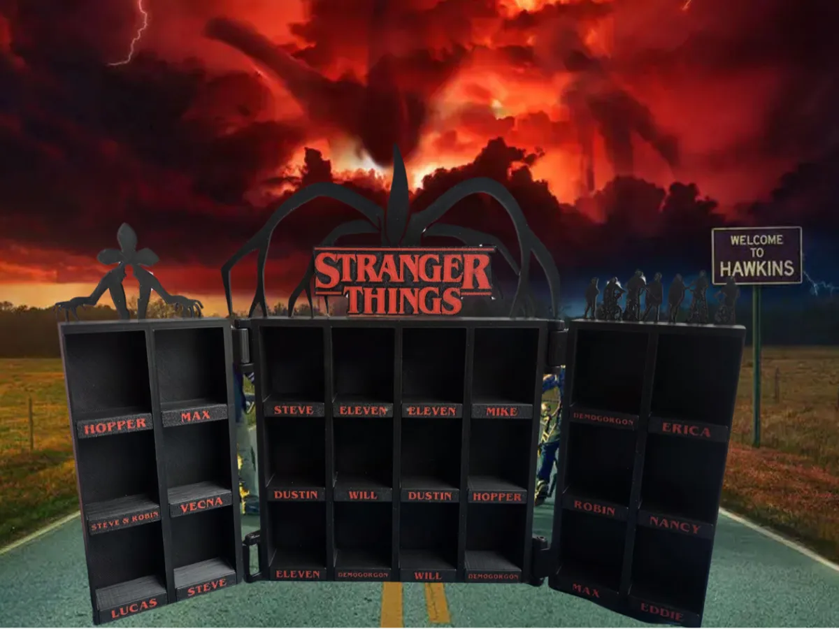 Design speciale Stranger Things KinderJoy Figure Display Ornamento decorativo da collezione