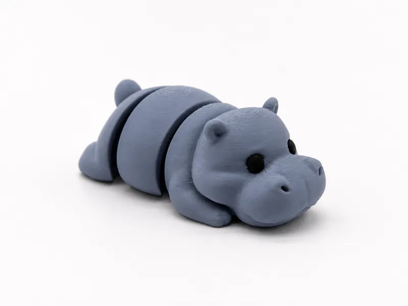 Puffy Pals Flex -Hippo-Articulated